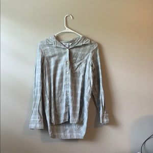 small grey and white flannel